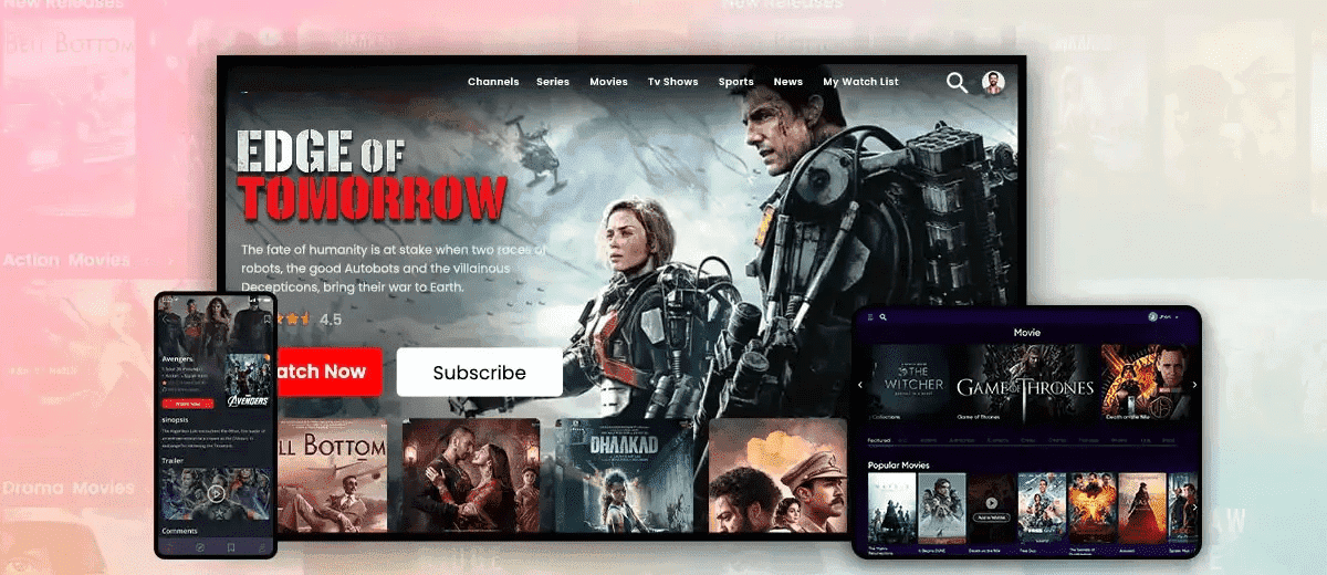 screenshot of Mogi OTT Platform